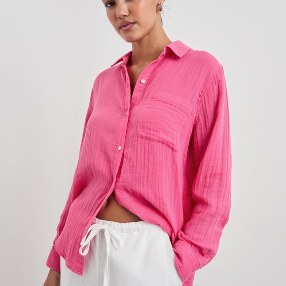 Rails Ellis Shirt Hibiscus XS - Picture 4 of 15